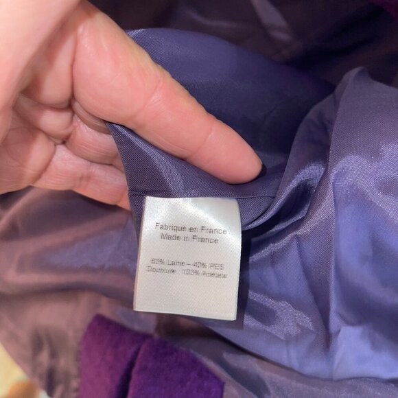 Parisienne Et Alors Womens Shacket Jacket Size 38 Purple Pockets Casual - Picture 6 of 8